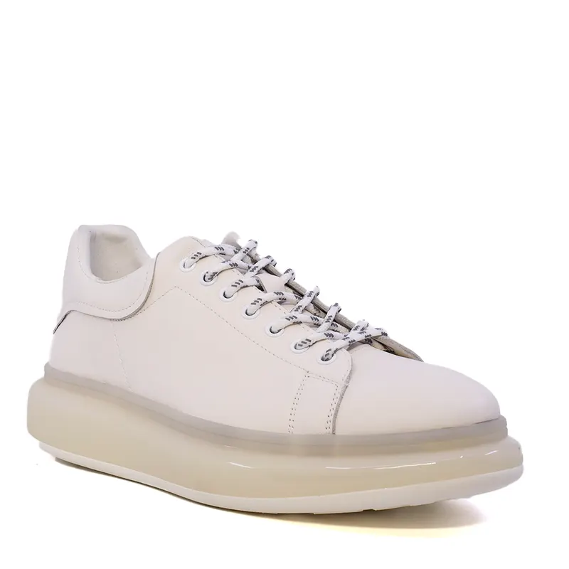 Sneakers ușori bărbați Enzo Bertini Premium Collection albi din piele 1641BP250316A — imaginea 2