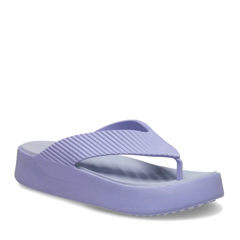 Papuci de plajă femei CROCS Getaway Groove Platform Flip lila 3899DSL210700LI — imaginea 2