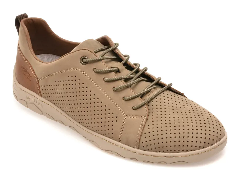 Pantofi sport RIEKER gri, 8315, din piele naturala