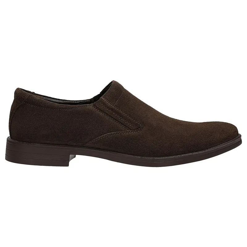 Pantofi bărbați slip-on maro închis