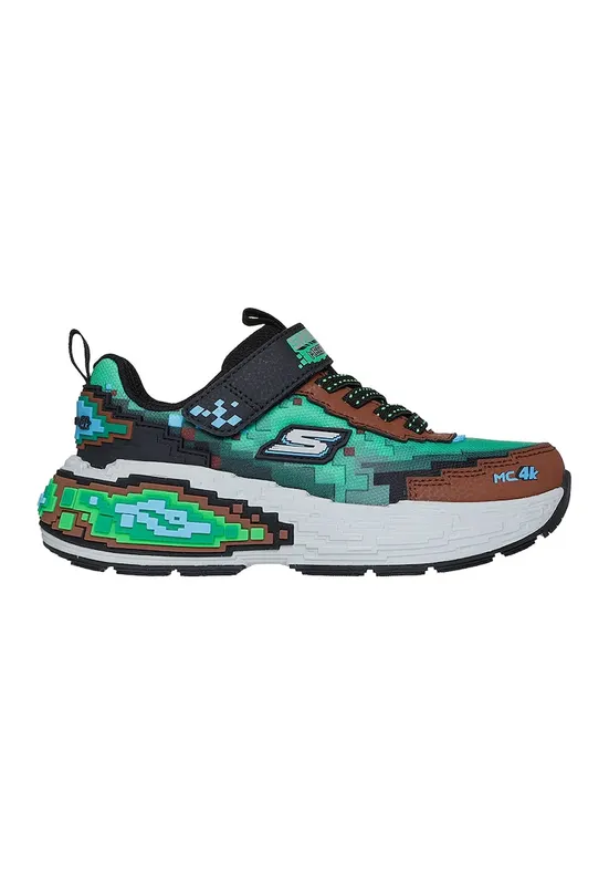 Pantofi sport Mega Craft cu velcro - Maro/Verde deschis