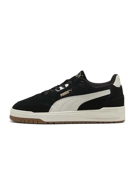 Pantofi sport Shuffle Downtown de piele intoarsa - Negru/Maro nisip