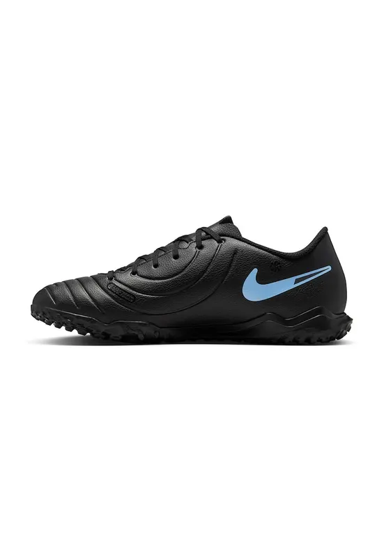 Pantofi din piele ecologica - pentru fotbal Legend 10 Club - Negru/Albastru lavanda