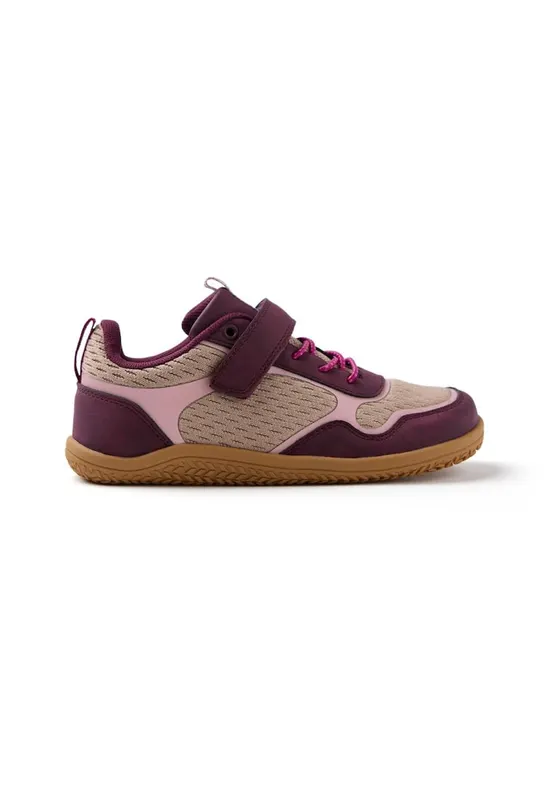 Pantofi sport cu velcro si insertii de plasa - 45794 - Visiniu