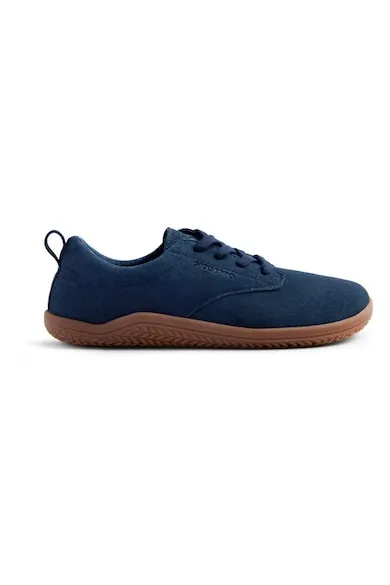 Pantofi sport low-cut de piele intoarsa - Bleumarin