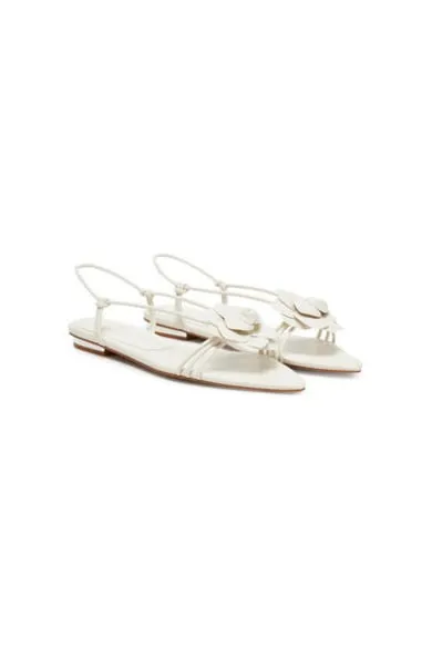 Sandale dama - 13986281 - Piele ecologica - Alb