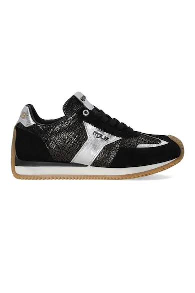Pantofi sport cu garnituri de piele intoarsa