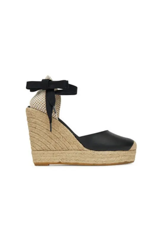 Espadrile dama G105918 - Piele naturala - Negru