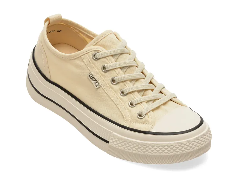 Pantofi sport albi, 6900, din material textil