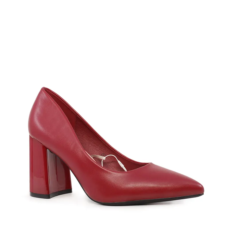 Pantofi cu toc înalt femei Solo Donna bordo 1161dp1100bo — imaginea 2