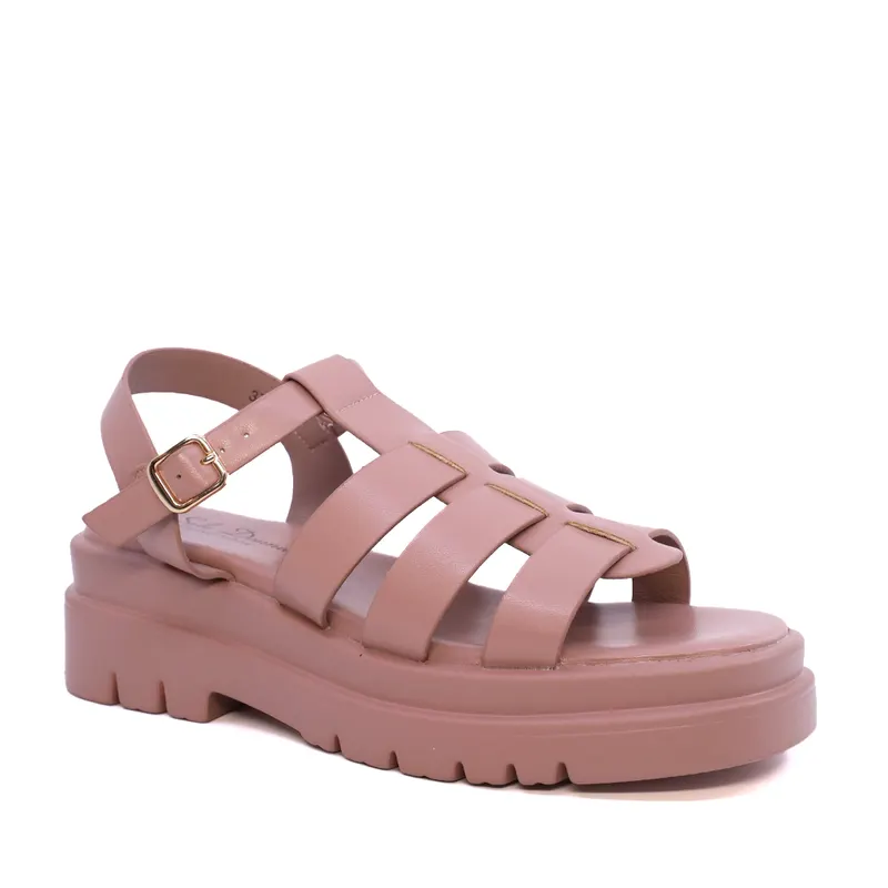 Sandale femei Solo Donna roz din sintetic 2547DS8934RO — imaginea 2