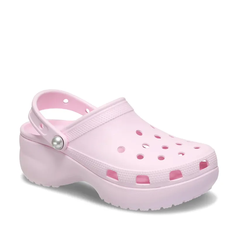 Saboți femei CROCS Classic Platform Pearl Clog roz 3899DSL211231RO — imaginea 2