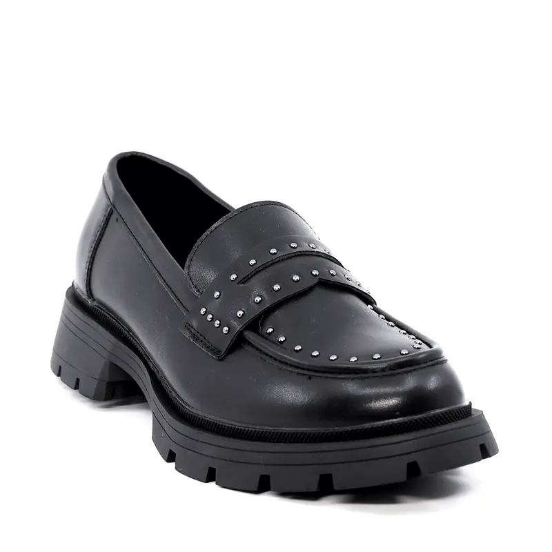 Loafers femei negri din piele 2542DM3211N — imaginea 2
