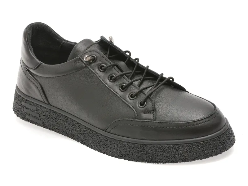 Pantofi sport BITE THE BULLET negri, RW1138, din piele naturala