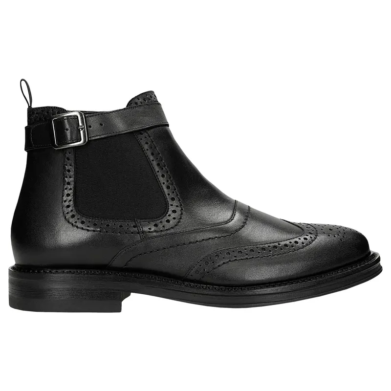 Ghete Chelsea cu brogue decorativ bărbați