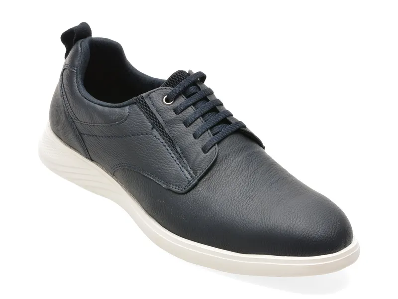 Pantofi bleumarin, DENZEL 410, din piele ecologica