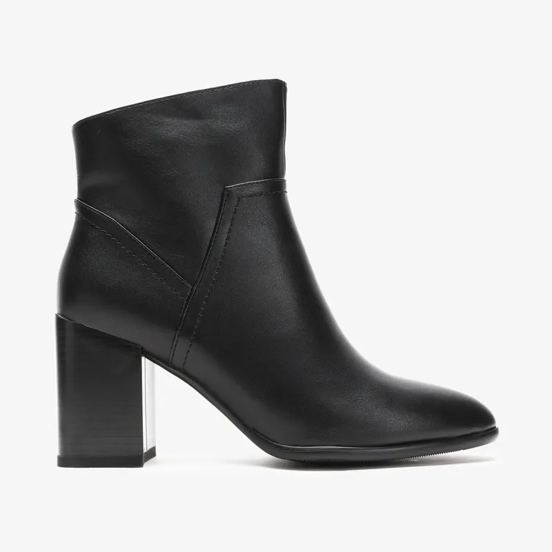 Botine dama din Piele Ecologica CRL0663 Negru