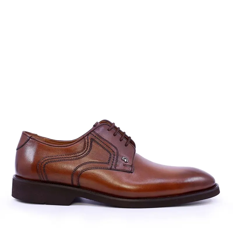 Pantofi derby bărbați Enzo Bertini cognac din piele naturală 3689bp2370co