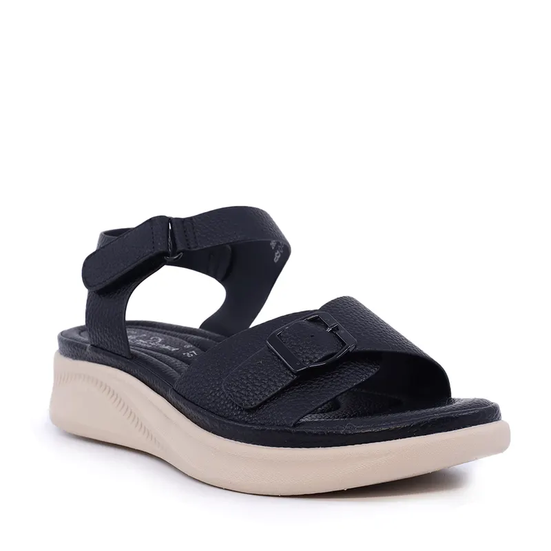 Sandale femei Solo Donna negre cu cataramă 2851DS8000N — imaginea 2