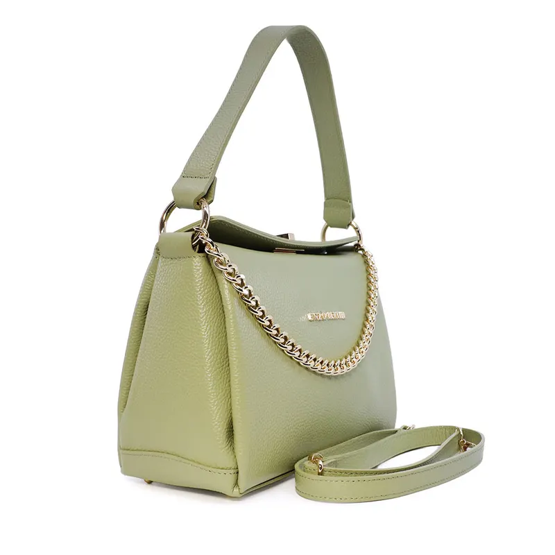 Poșetă satchel femei Enzo Bertini verde din piele naturală 154POSP3317V — imaginea 2