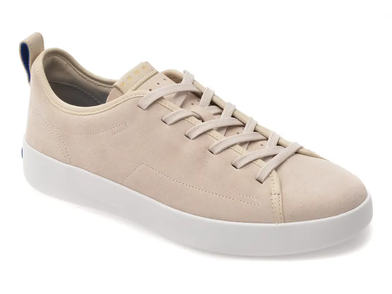 Pantofi sport GEOX bej, U655KA, din piele intoarsa
