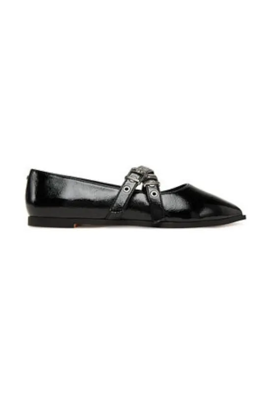 Balerini dama - piele ecologica - negru - Negru