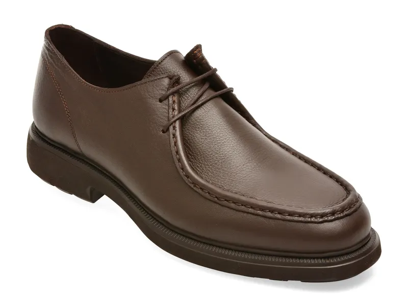 Mocasini maro, E4042, din piele naturala