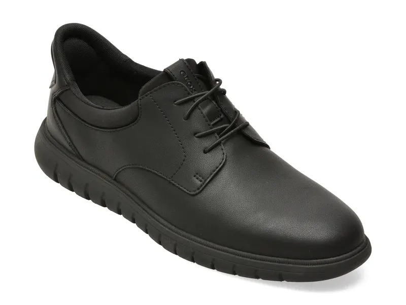 Pantofi eleganti GEOX negri, U664JA, din piele naturala