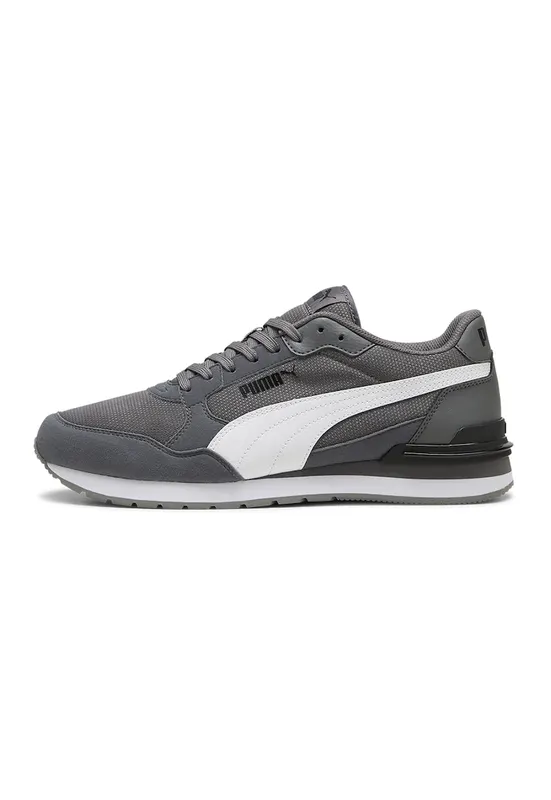 Pantofi sport ST Runner v4 de plasa si piele ecologica - Alb/Gri
