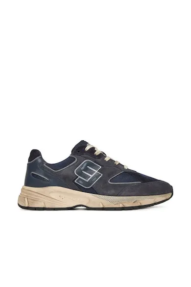 Pantofi sport barbati - BB5017 PX645 - Piele naturala - Bleumarin