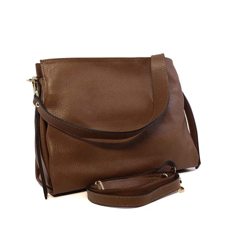 Poșetă satchel femei Enzo Bertini maro din piele 154POSP3616M — imaginea 2