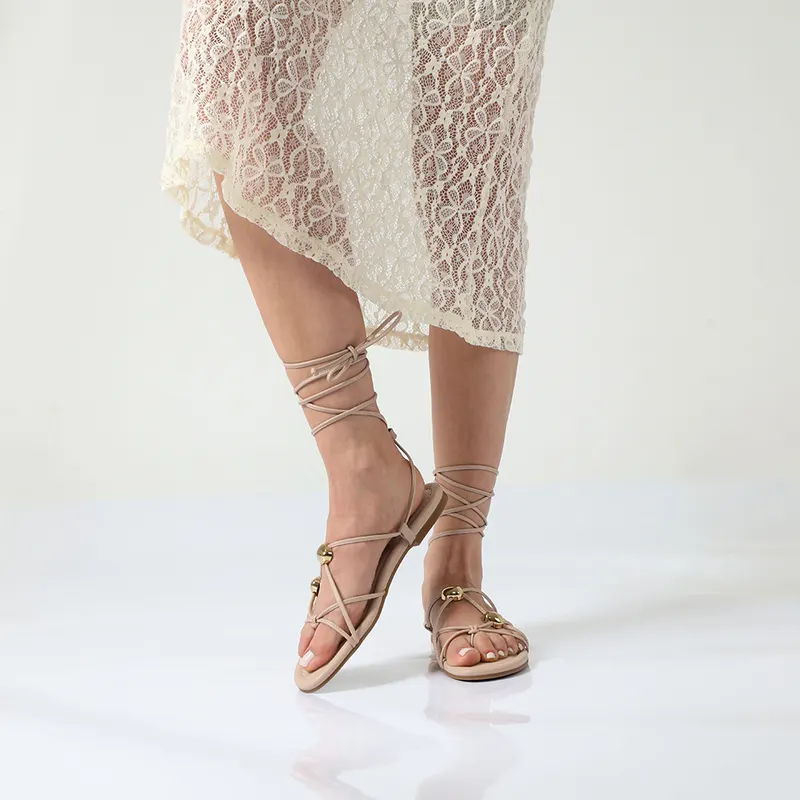Sandale romane femei Enzo Bertini nude din piele 1391DS2100NU