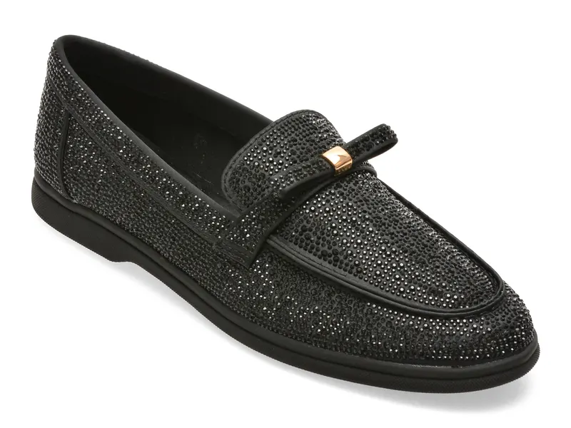Mocasini ALDO negri, ELIZIE 007, din piele ecologica