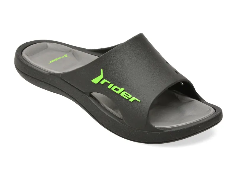 Papuci RIDER negri, 8363235, din pvc