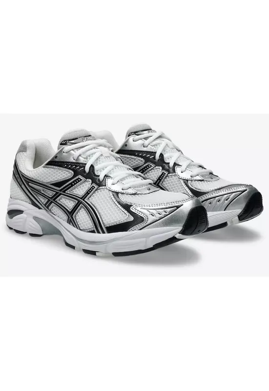 Pantofi sport unisex cu detalii metalizate GT-2160 - Alb/Negru/Argintiu