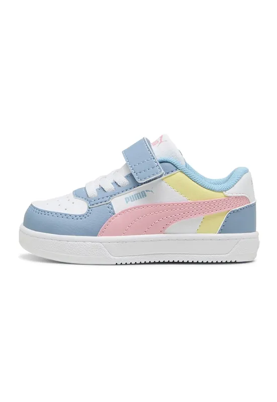 Pantofi sport Caven 2.0 cu velcro si model colorblock - Galben/Roz/Albastru deschis