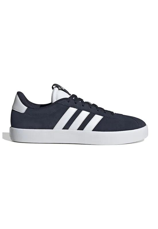 Pantofi sport VL Court 3.0 de piele intoarsa - Alb optic/Bleumarin