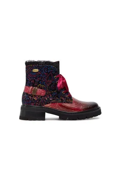 Botine dama KOULEO 47 - Piele naturala - 35 EU - Visiniu