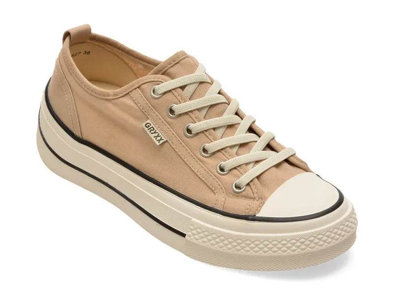 Pantofi sport bej, 6900, din material textil