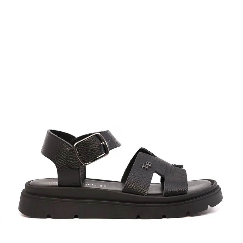 Sandale femei Enzo Bertini negre din piele 2809DS16359N