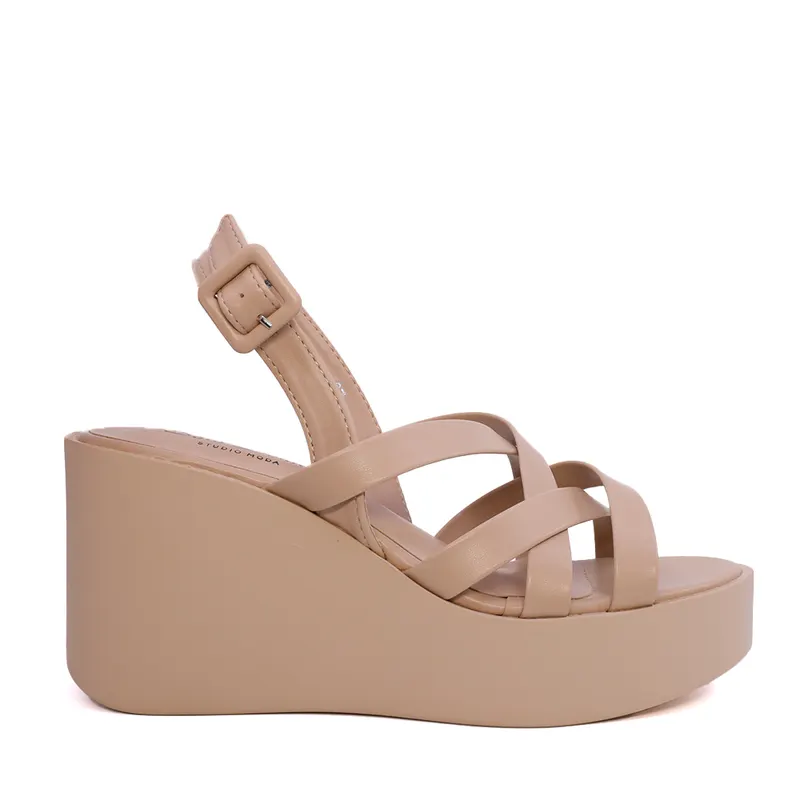 Sandale femei Solo Donna nude din sintetic cu platformă 2547DS9127NU