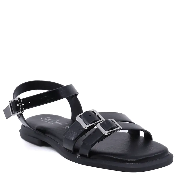 Sandale femei Solo Donna negre cu barete reglabile 2541DS1951N — imaginea 2