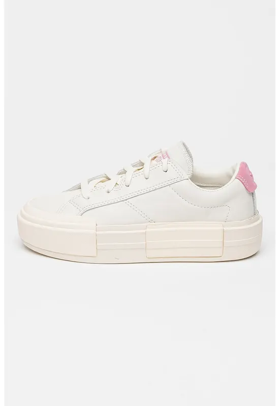 Pantofi sport flatform de piele Cruise - Alb