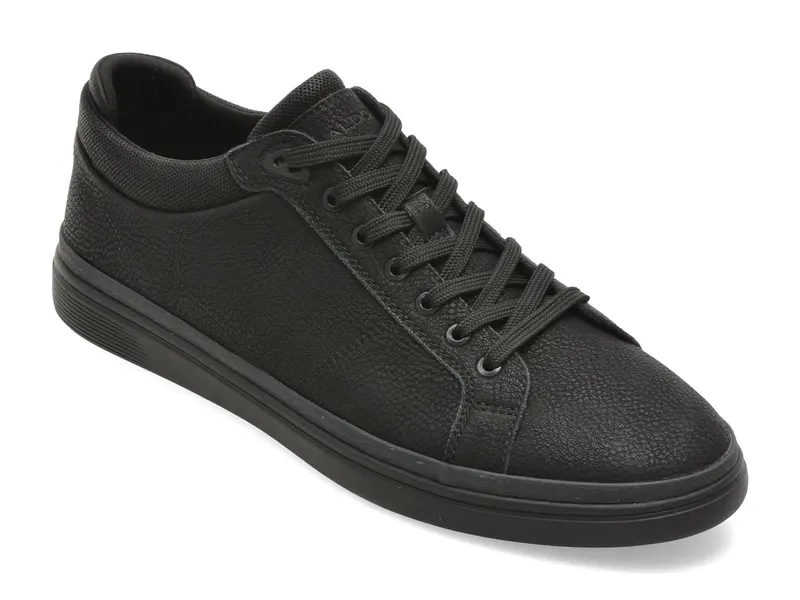 Pantofi sport negri, FINESPEC 008, din piele ecologica