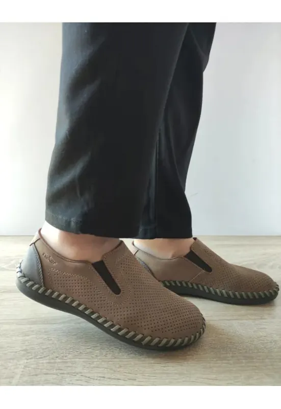 Pantofi Casual Perforati Barbati B2460-25 - Maro - Maro