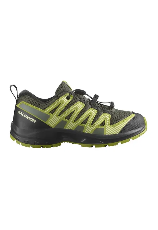 Pantofi cu detaliu logo pentru alergare pe teren accidentat XA Pro V8 Trail - Negru/Verde lime