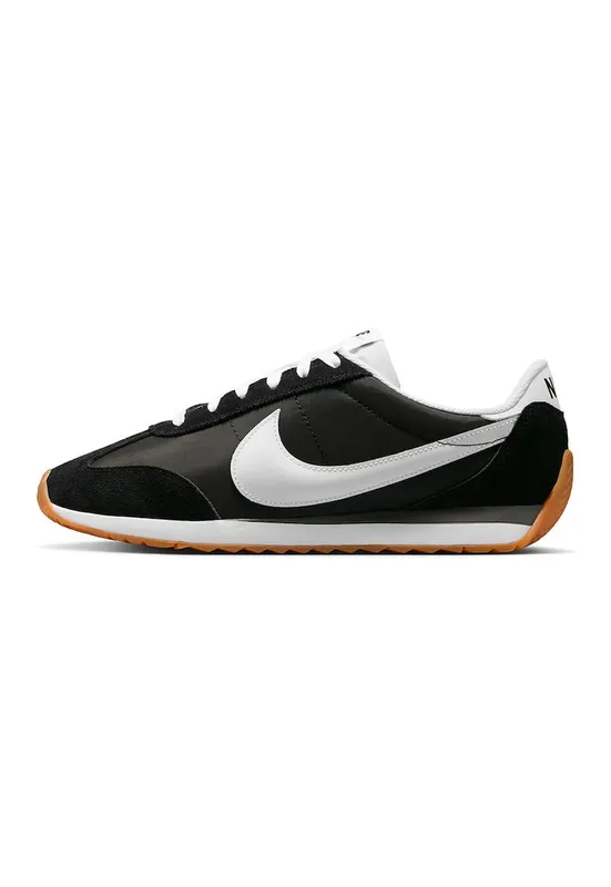 Pantofi sport Pacific cu garnituri din piele intoarsa - Alb/Negru