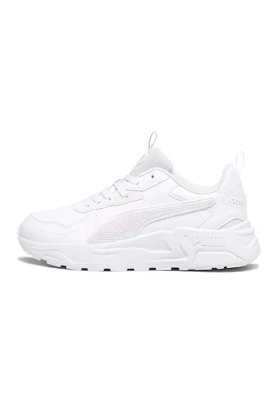 Pantofi sport de piele ecologica Trinity Lite - Alb