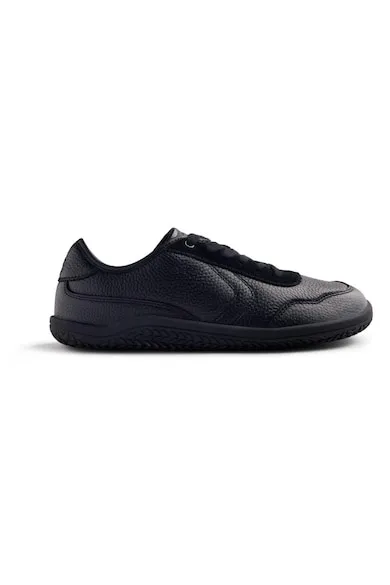 Pantofi sport de piele cu aspect texturat - Negru