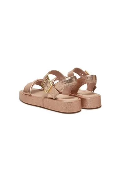 Sandale dama - 26181223 - Piele naturala - Auriu